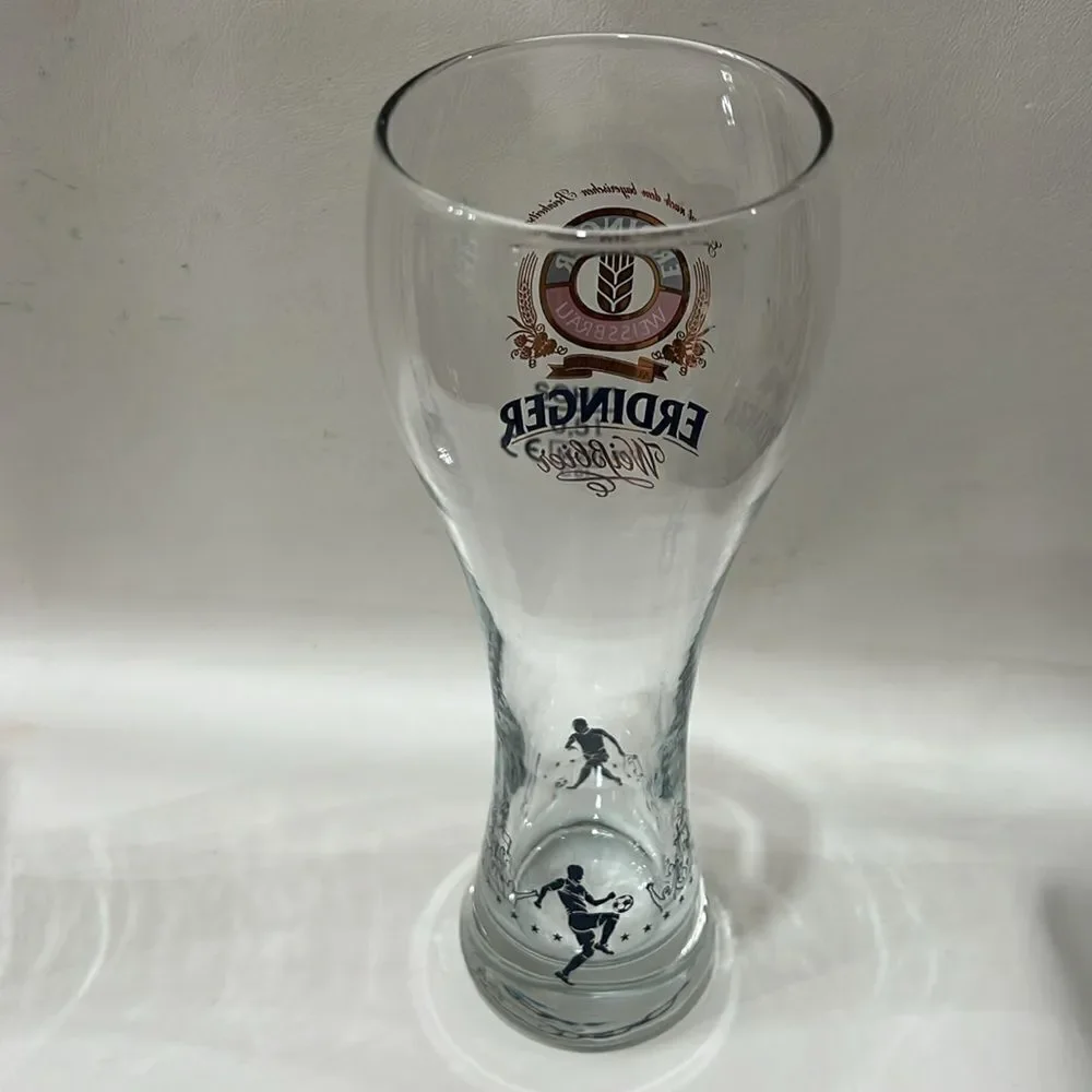 Erdinger Weissbrau Aus Bayern Glasses German Football World Cup Beer Set Of 2